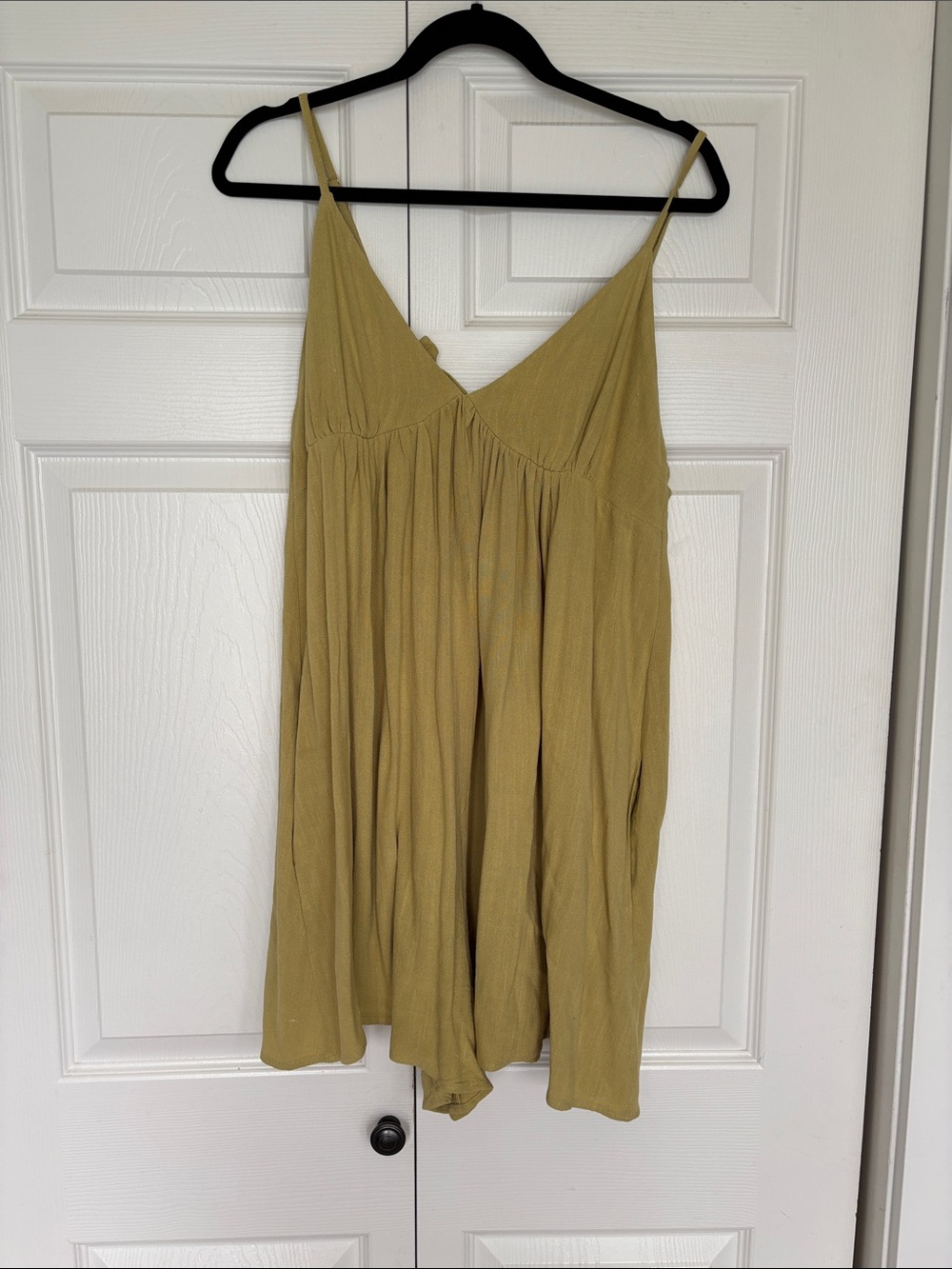 Wishlist Olive-Green Spaghetti Strap Romper